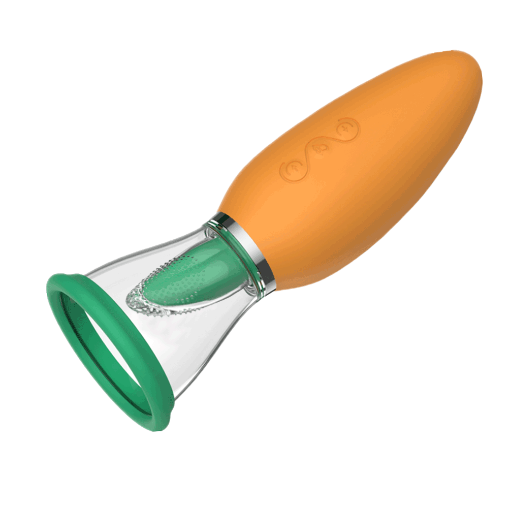Orange Vibrator Cute Realistic Carrot Small