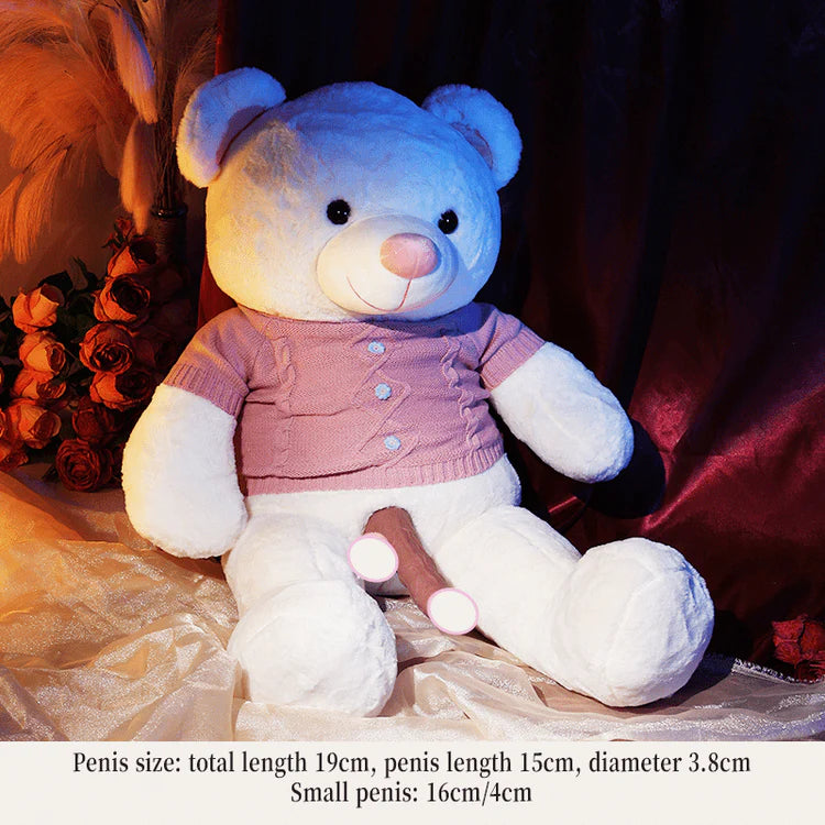 Teddy Bear Plush Sex Pillow with Hidden Dildo