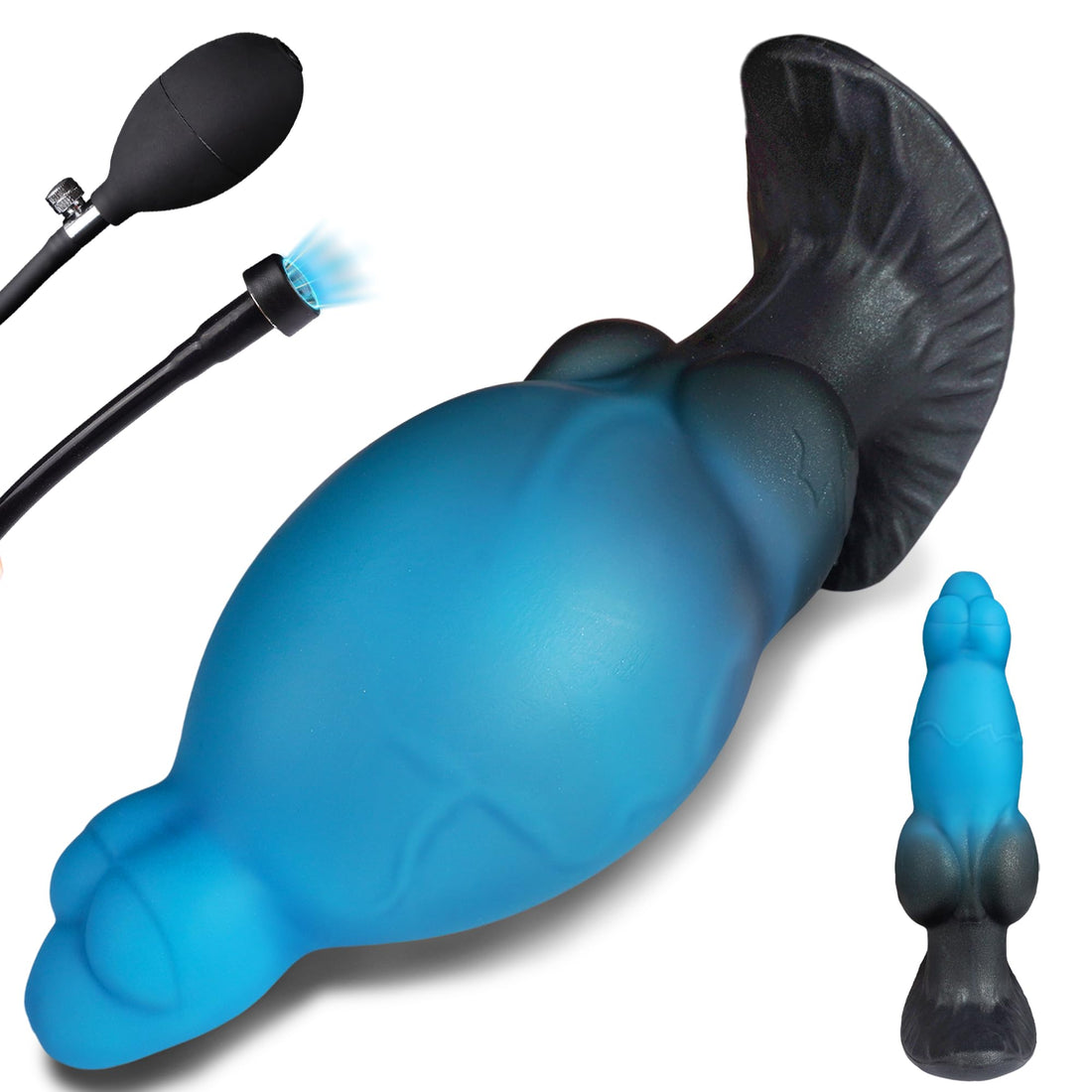 6.9 inch Silicone Inflatable Knot Anal Plug