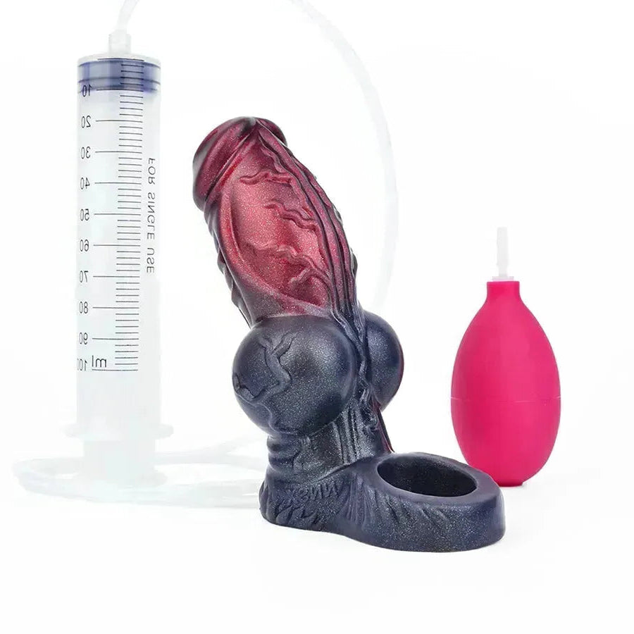Ejeculating Penis Sheath Silicone Open Penis Sleeve