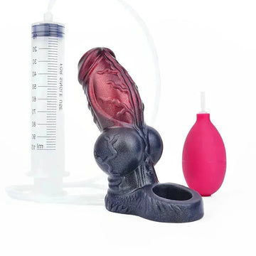 Ejeculating Penis Sheath Silicone Open Penis Sleeve