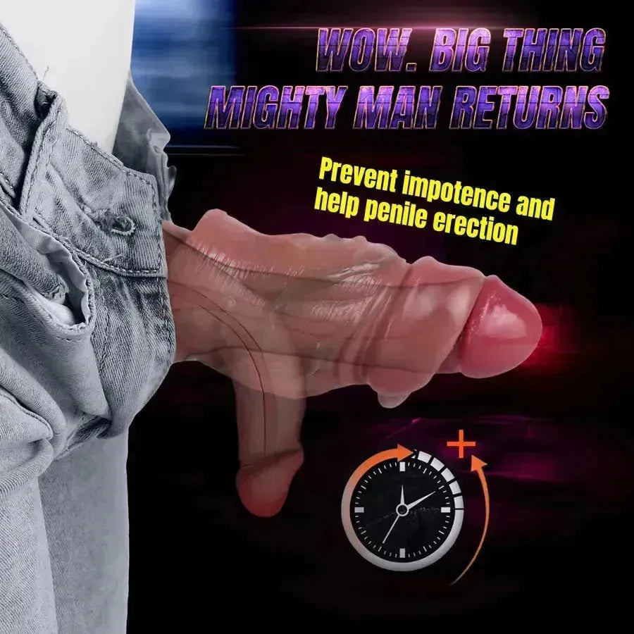 Silicone Opening Enlargement Bead Penis Sleeve