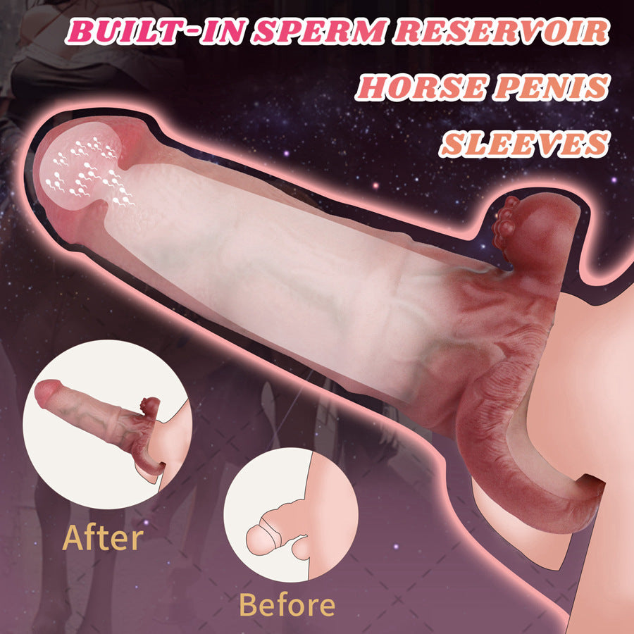 Bold Rabbit Dildo Silicone Penis Sleeve
