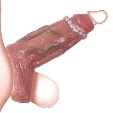 6 Inch Realistic Silicone Studded Penis Sleeve