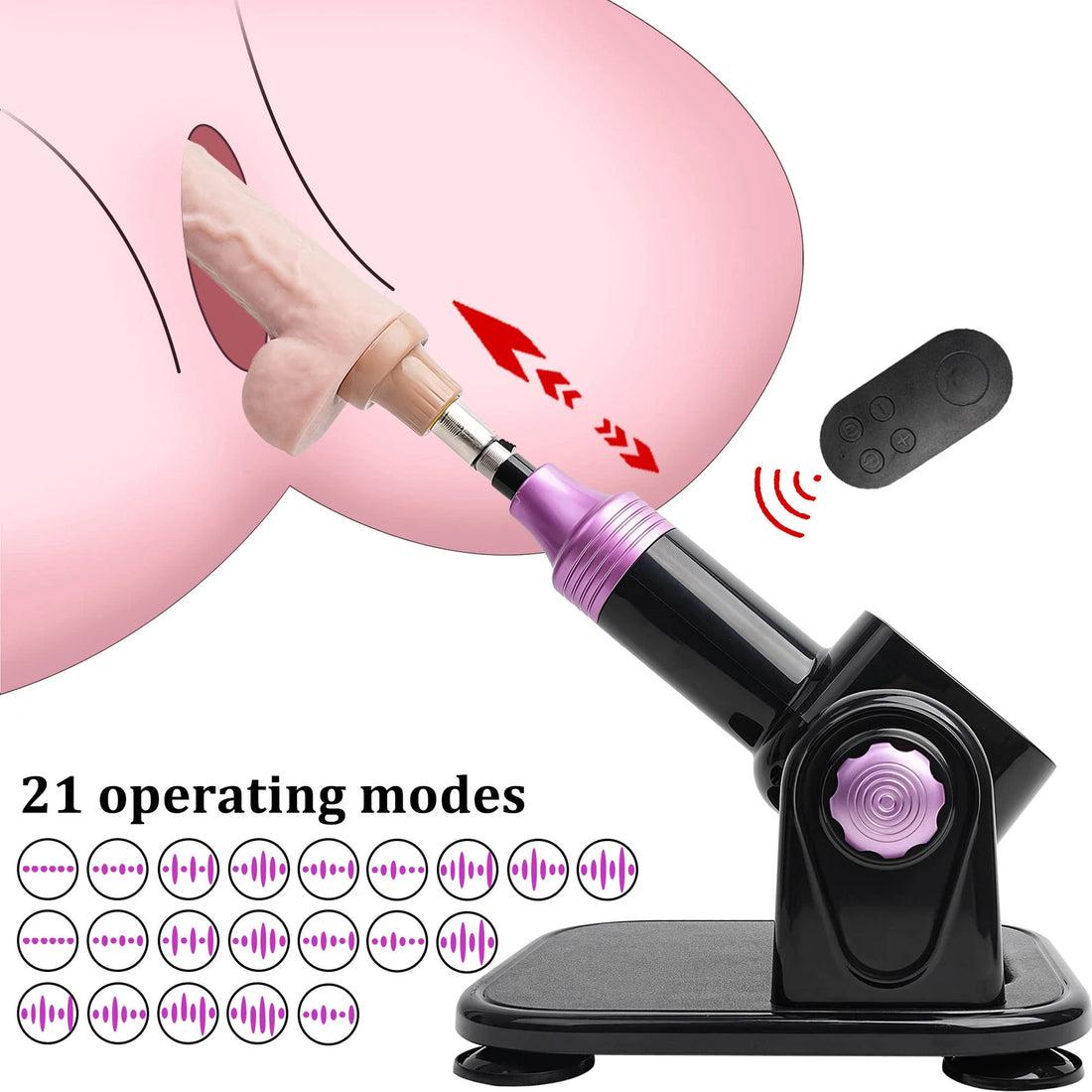 Portable Adjustable Fully Automatic Sex Machine for Women