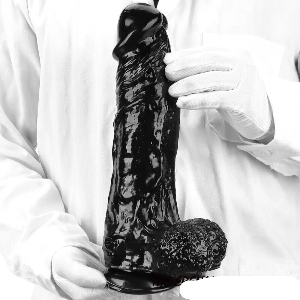 11 inch Huge Black Realistic Dildo