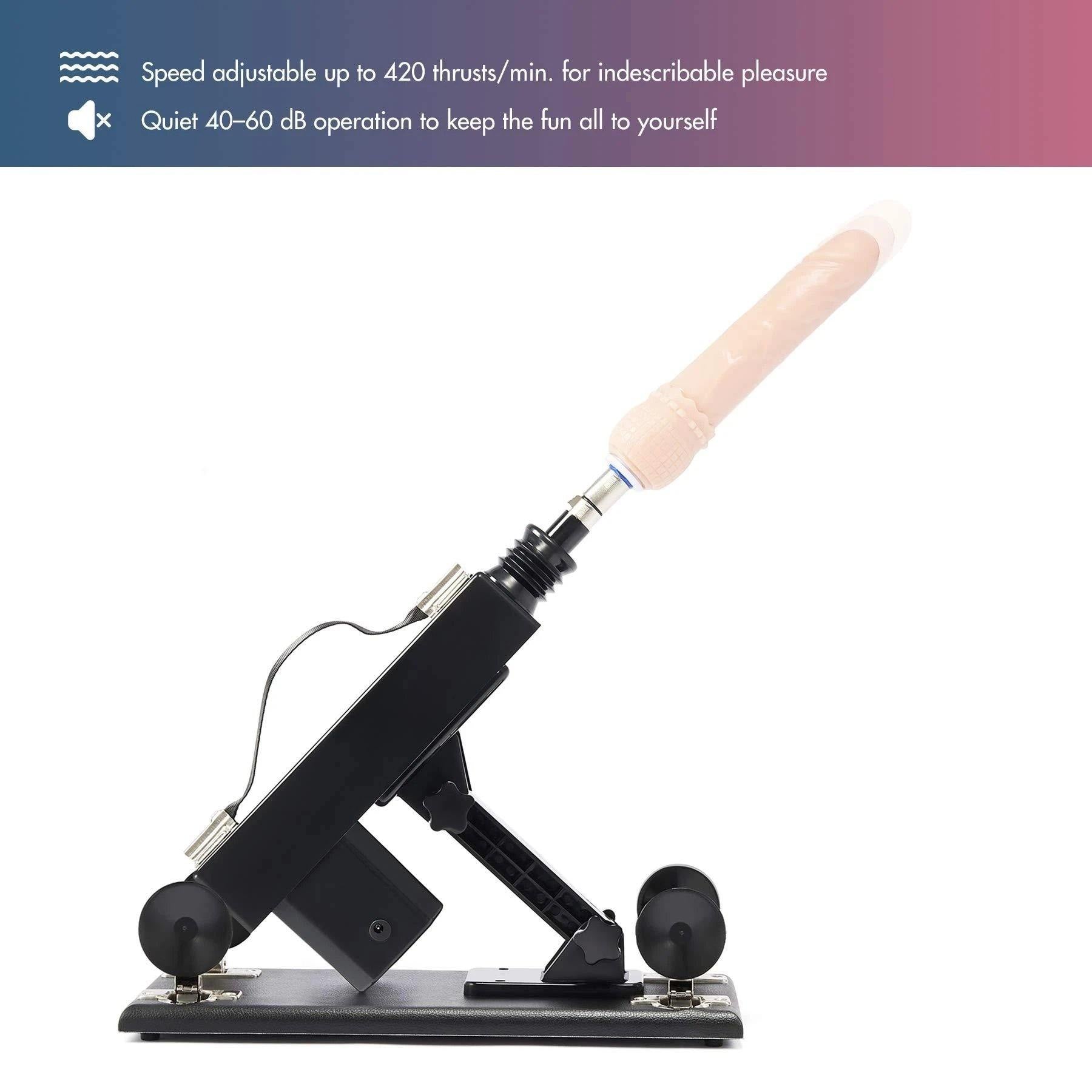 Thrusting Sex Machine with 7 attachments