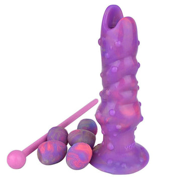 7 Inch Purple Snake Shaped Ovipositor Dildo
