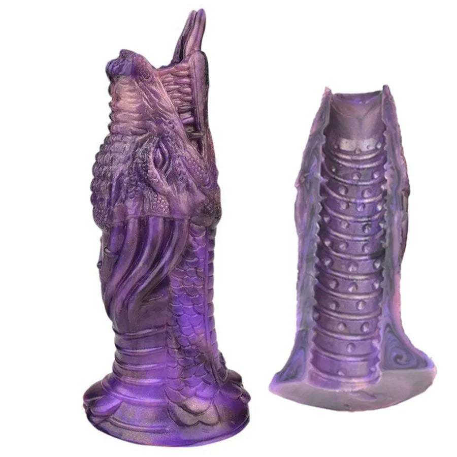 Purple Dragon Open Silicone Penis Sleeve