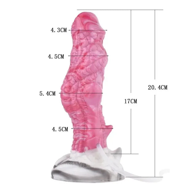 8 inch Ejaculation Strap On Dragon Dildo