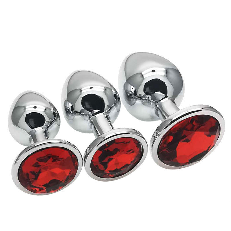 Colorful Jeweled  Beginner Metal Butt Plug Set