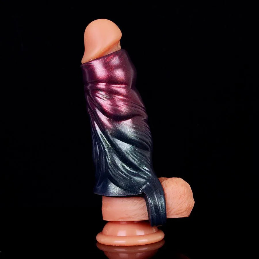 Open Platinum Silicone Penis Enlargement Sleeve