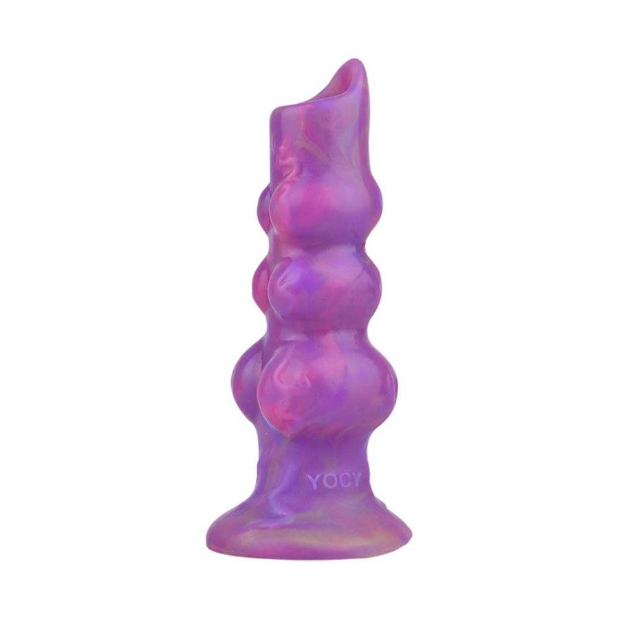 Purple Luminous Egg Silicone Ovipositor Dildo