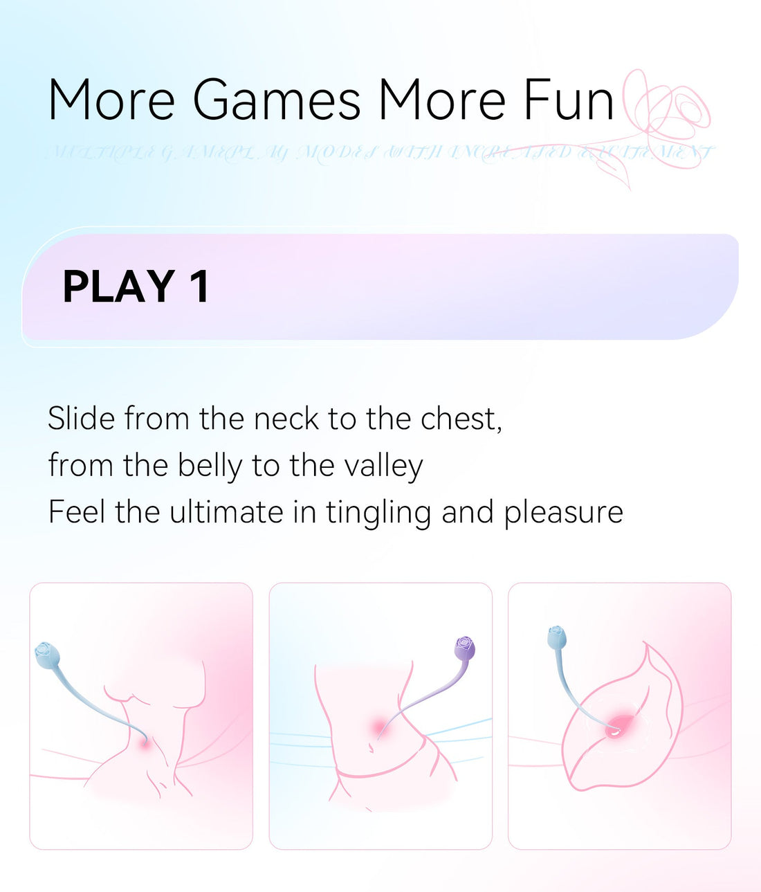 Couple Foreplay Teasing Vibration Rose Toy