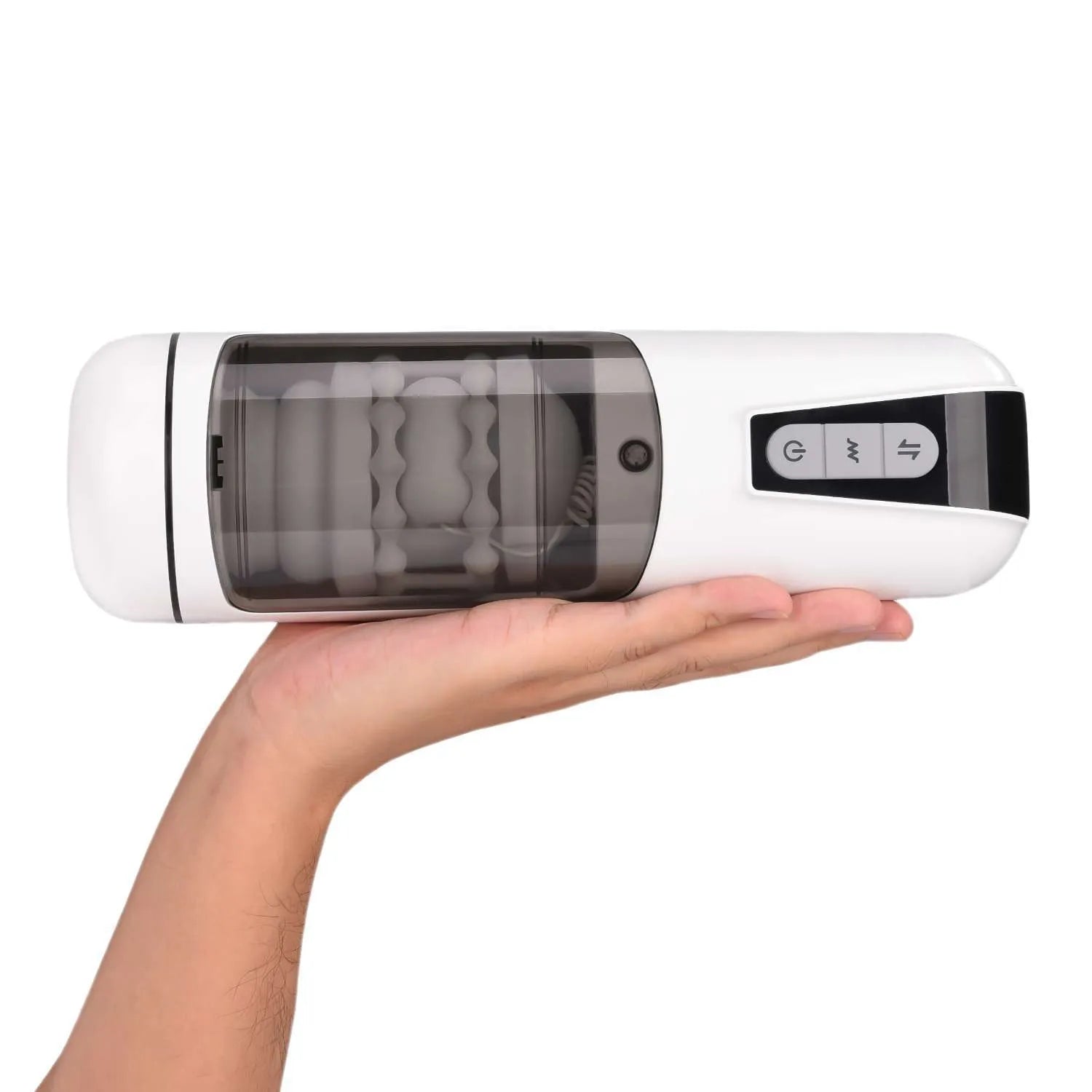 White Retractable waterproof Automatic Blowjob Machine