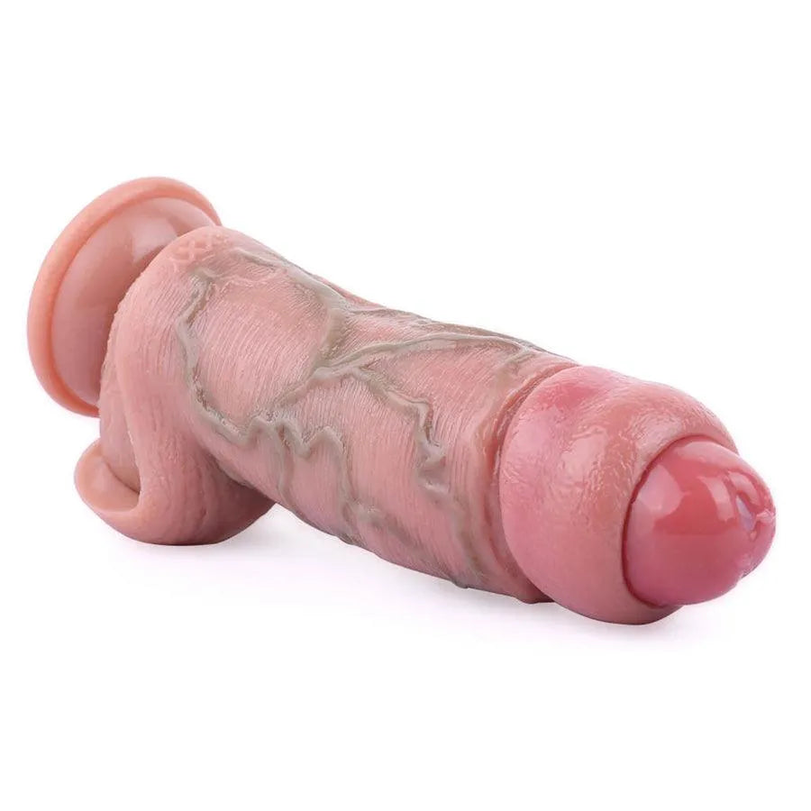 6 Inch Realistic Opening Penis Extender Sleeve