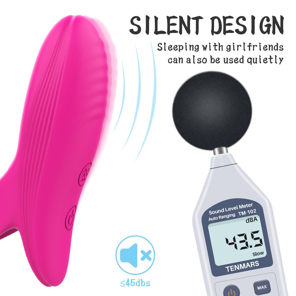 Usb Charge Soft Silicone Finger Vibrator