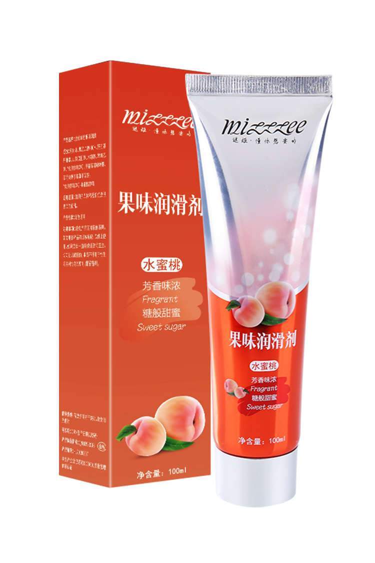 Mizzzee Strawberry Peach Fruit Flavored Water Based Lubricants 3.38Oz Water-Based Lubricant