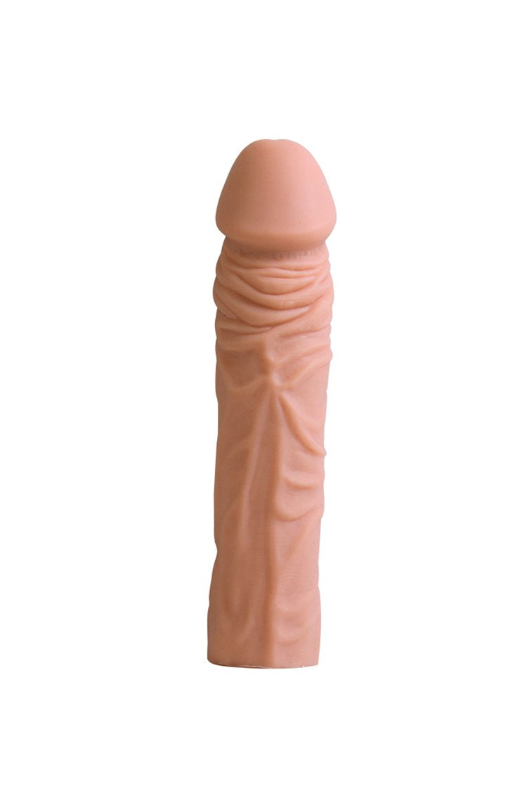 Waterproof Reusable Stretchy Realistic Penis Sleeve Skin Tone / S