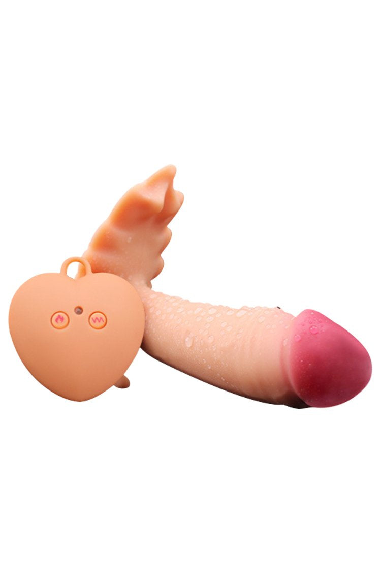 Ultra-Quiet Rechargeable Remote Control Strap-On Realistic Dildo Vibrator