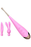 Load image into Gallery viewer, Dibe Pink Mini Head Vibrator Plus Tip Attachment Wand Massager