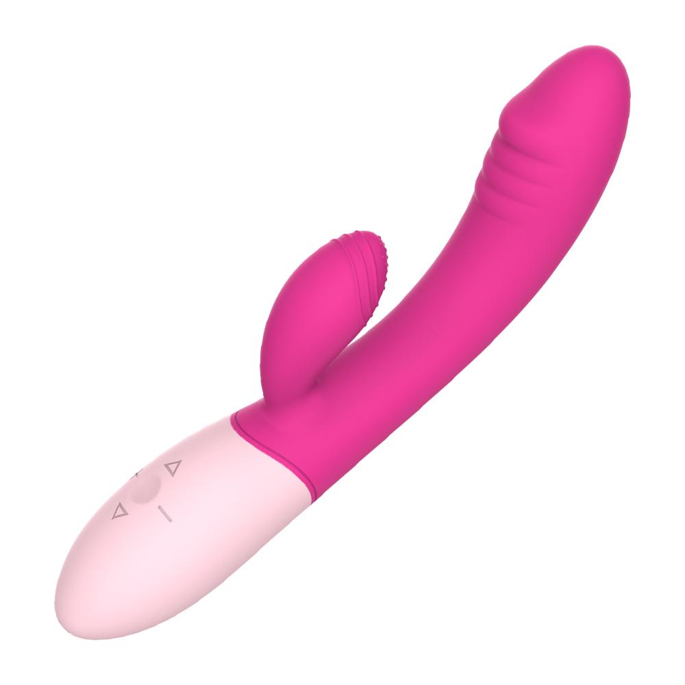 Usb Charging Personal Dildo Rabbit Vibrator Rose Red