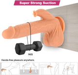 Load image into Gallery viewer, 9.8 Inch Liquid Silicone Realistic Vibrating Thrusting Dildo