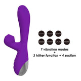 Load image into Gallery viewer, Flicking Rabbit G-Spot Dildo Vibrator With Suction