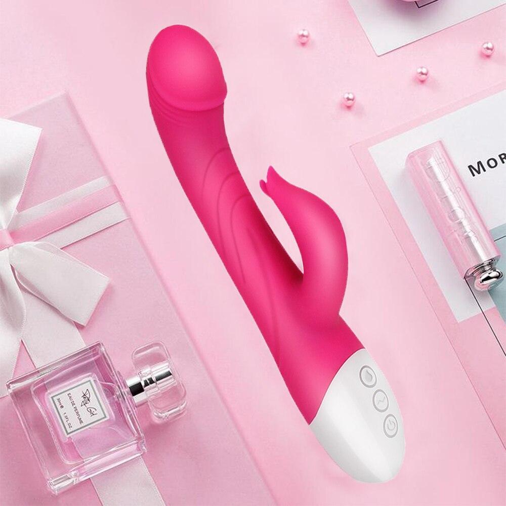 Rabbit Vibrators For Women Dildos Erotic Sex Toys Femme Clitoris Stimulate Magic Vagina G Spot Wand