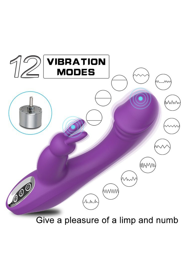 G Spot Rabbit Vibrator Dual Motor Clit Stimulator