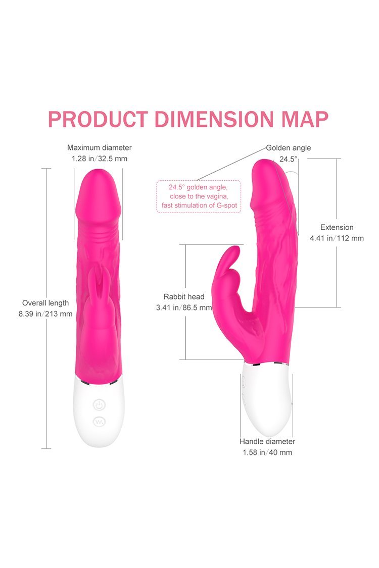 Sextoys Rabbit Vibrator 9 Speed G Spot Dildo Silicone Waterproof Clitoris Stimulator Vagina Massager