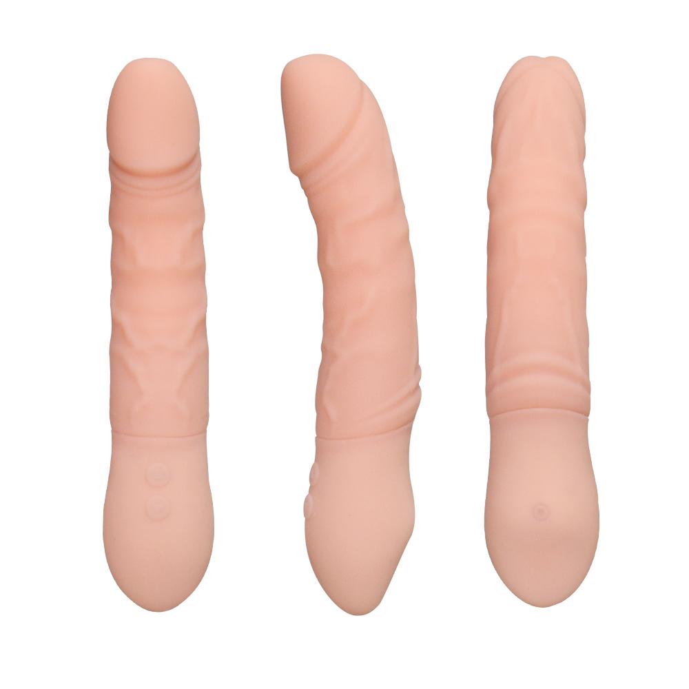 Realistic Vibrator Squeezable Waterproof Flesh