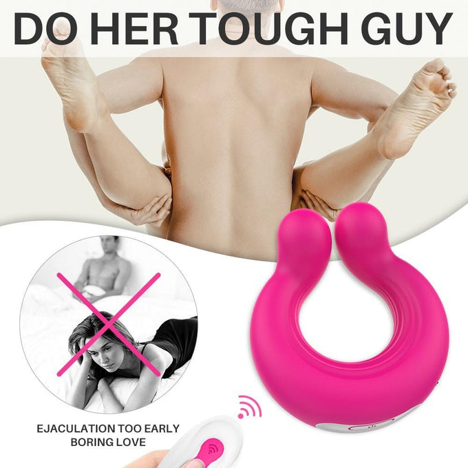 Silicone Massage Ejaculation Remote Control Vibrating Cock Ring Penis