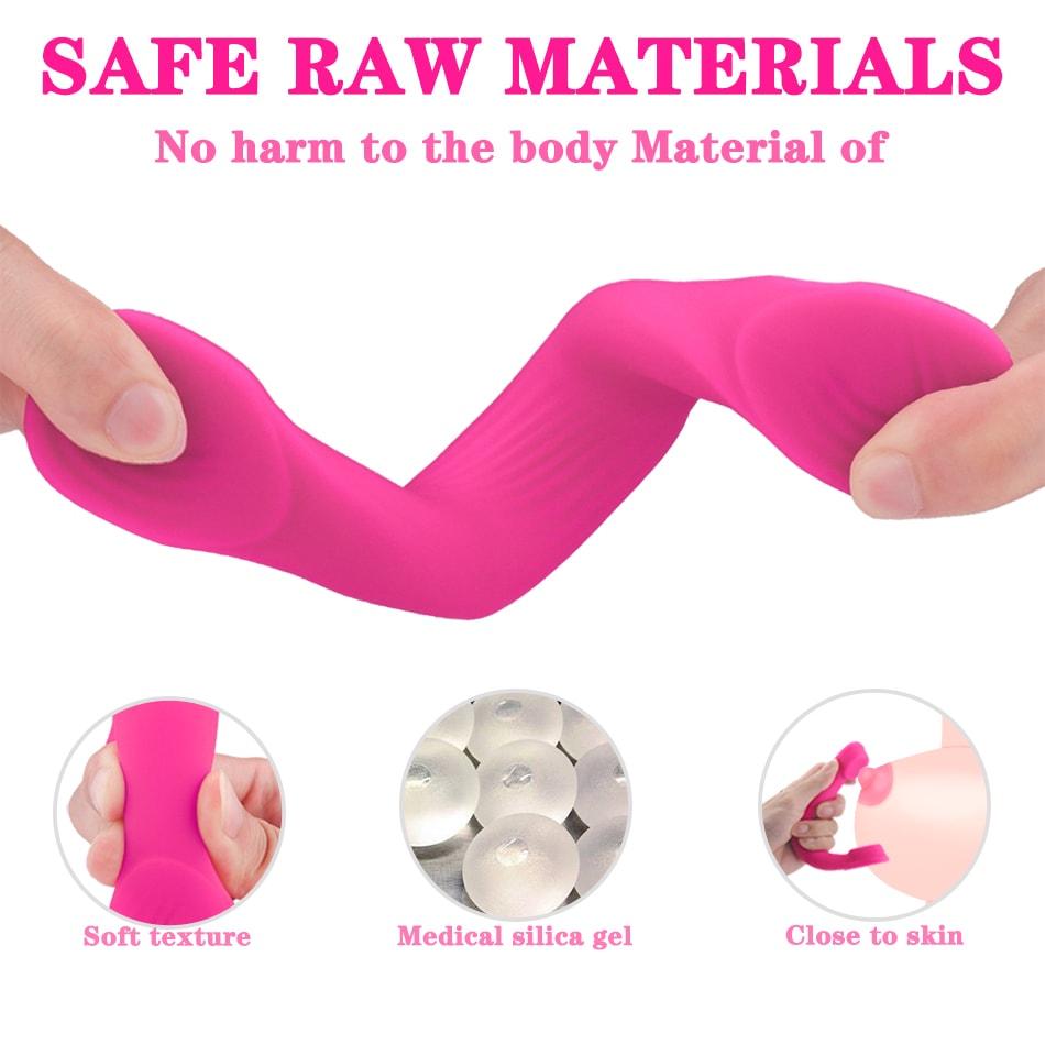Headset Shape Silicone Penis Ring Vibrator Remote Control